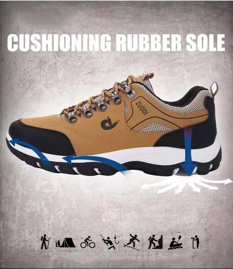 Men's EVA Hiking Shoes Waterproof Anti Slip Leather Outdoor Sports Shoes for Camping Running Jogging 2025 New