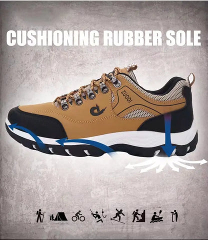Men's EVA Hiking Shoes Waterproof Anti Slip Leather Outdoor Sports Shoes for Camping Running Jogging 2025 New
