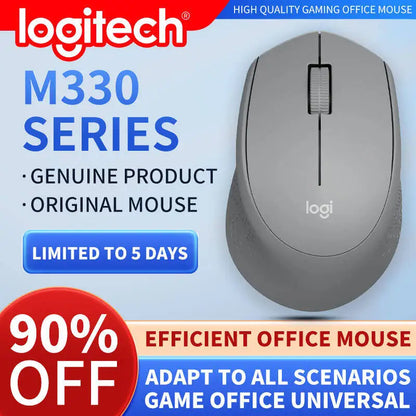Logitech M330 Professionelle Büromaus, kompakt, leise, leicht zu transportieren, angenehm in der Handhabung und speziell entwickelt1