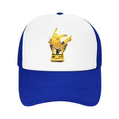 Pokemon Trucker Hats Adult Hip-Hop  Hats Trucker Hat Trucker Cap Adjustable Polyester Mesh Baseball Caps Summer