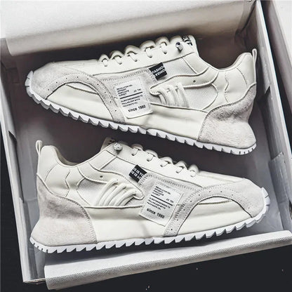 Baskets de luxe pour homme, chaussures de sport, mocassins, baskets casual pour homme à semelles épaisses, confortables, respirantes, tendance, au design original et personnalisées