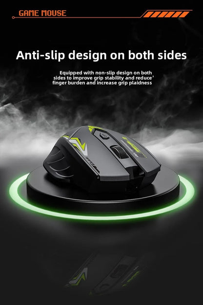 Wireless Gaming Mouse 2.4G USB Silent Mouse Dual Mode Bluetooth Rechargeable 1600DPI Mouse Computer Silent Mice for PC Laptop