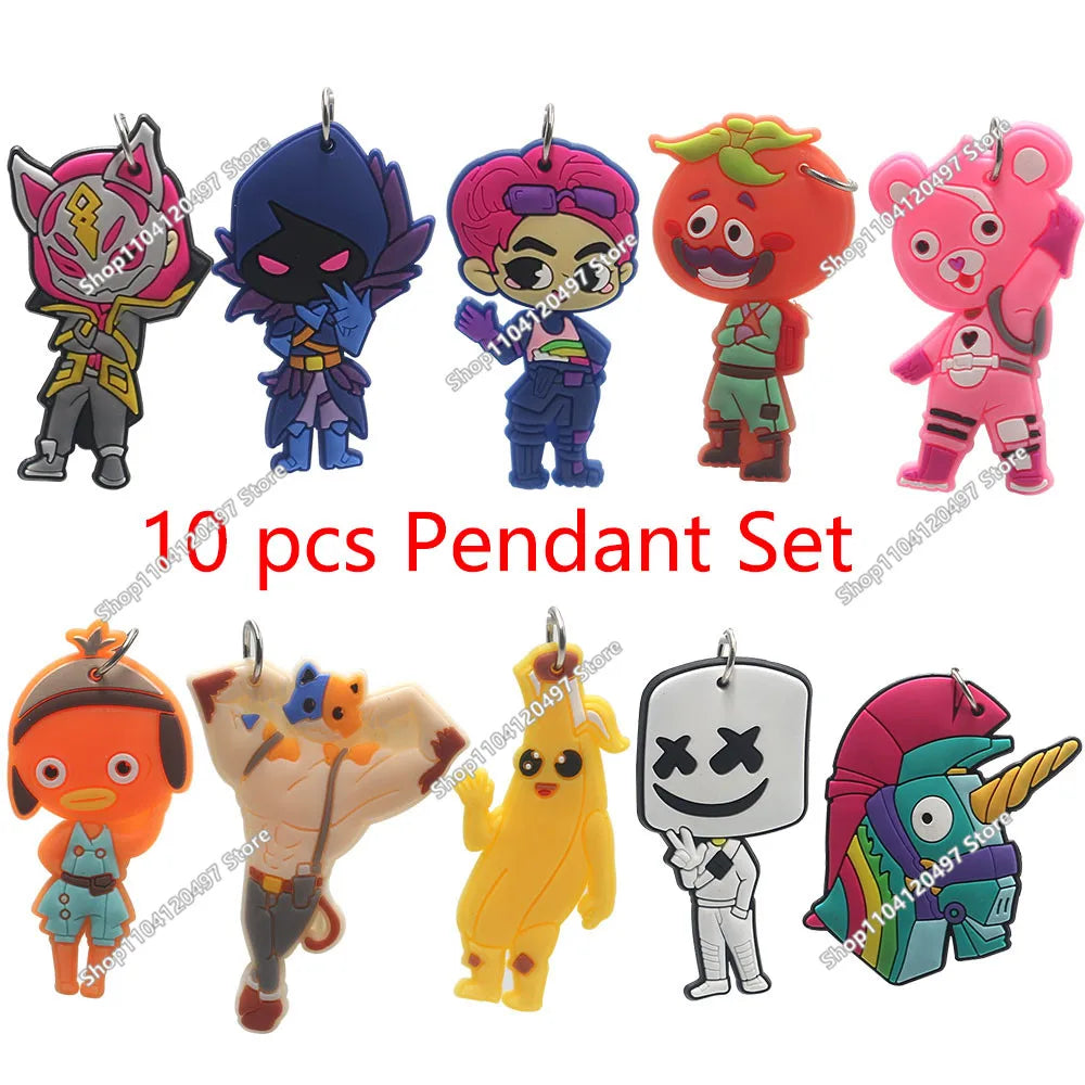 Set da 8 pezzi 10cm Fortnite Giocattoli Action Figure Modello Game Battle Royale Bambola Giocattolo Cool per Bambini e Ragazzi Regalo Divertente per Compleanno e Natale