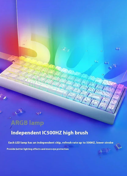 IROK Mercury68 Max Magnetic Mechanical Gaming Keyboard, 68-Key Wired 8K Rapid Trigger Keyboard with Hall Effect Switches, Hot-Swappable RGB Gaming Keyboard