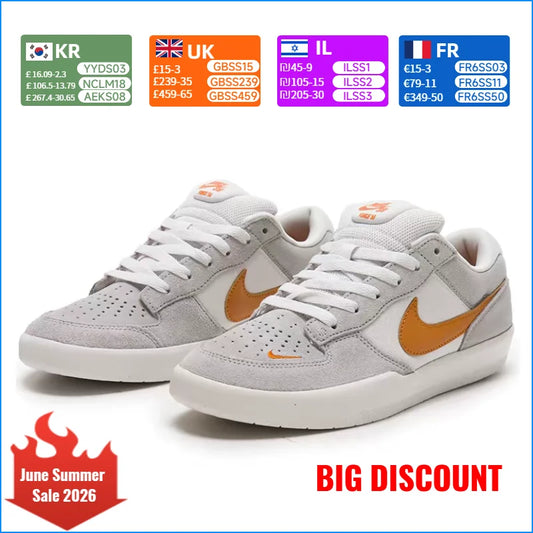 Nike SB Force 58 Retro Minimalist Fashion Lightweight Durable Low-Top Skate Shoes Unisex Style DV5477-007
