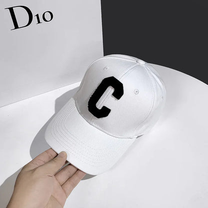 Шапки за мъже Нова бейзболна шапка с бродерия „C“ K-pop мода Шапка „Snapback“ за двойки Шапки за слънце за мъже и жени Chapeau Homme