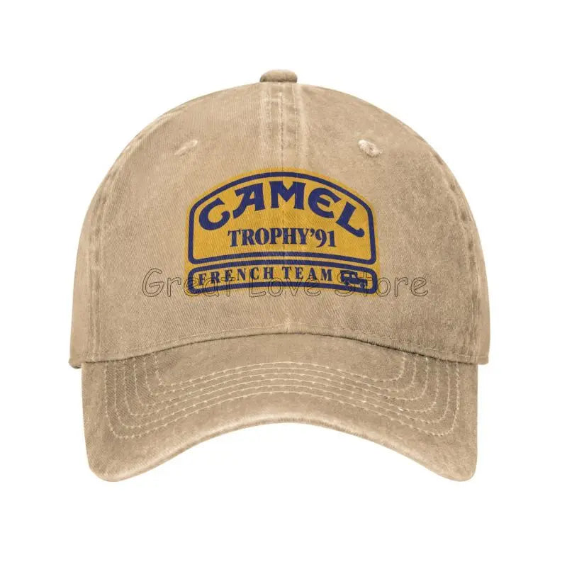 Camel Trophy 91 Cowboy Hat Retro Adjustable Washed Cotton Golf Hat Summer Vintage Sun Visors Baseball Caps