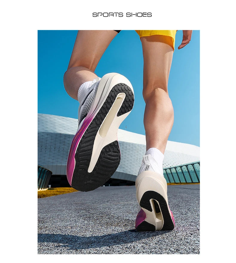 Marathon Men Running Shoes Carbon Board Specialty Sports Breathable Lightweight Women's Comfortable Chunta Athletic Sneakers