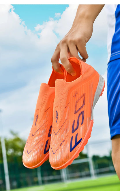 New Men's Football Boots Grass Cleats Futsal Comfortable Turf Soccer Shoes Sport Ultralight Fg Non Slip Indoor Adult Non-Slip