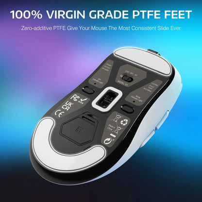 ATTACK SHARK X3 trådlös gamingmus, 49g ergonomisk PC-mus, trippellägen, PAW3395 26K DPI optisk sensor, programmerbara knappar