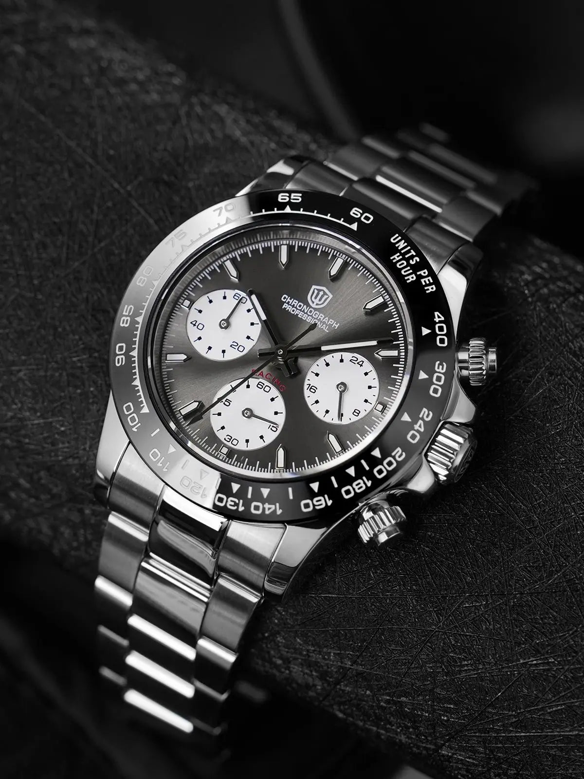 Watchdives WD16500 V2 Men Watch VK63 Quartz Movement Chronograph Wristwatch Stainless Steel Sapphire Crystal Luminous Watches