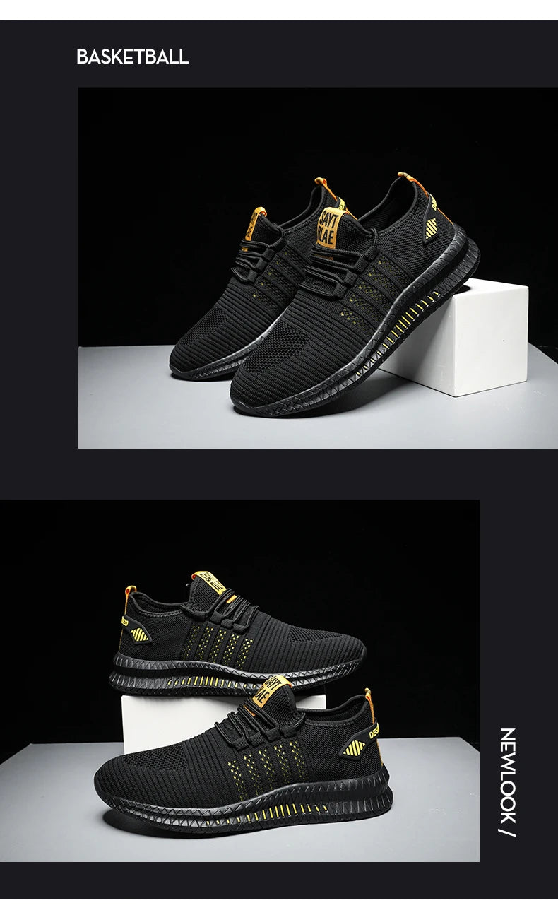 Fashion Sneakers Lightweight Men Casual Shoes Breathable Male Footwear Lace Up Walking Shoe Mens Casual Summer Shoes