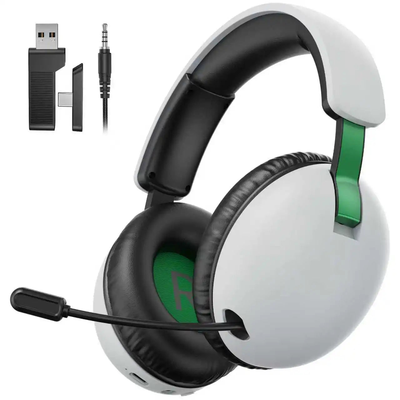 Acinaci BL500 Wireless Gaming Headset 2.4G Bluetooth 5.3 & Wired – Noise-Cancelling Mic, 30H Battery, 50mm Drivers for PC, PS5, PS4