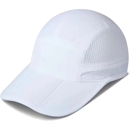 GADIEMKENSD Hitro sušeče se zložljive prenosne bejzbolske kape za moške, poletne z motivom morskih valov, vezenje, unisex športne sončne kape, kapice s snapback zapenjanjem