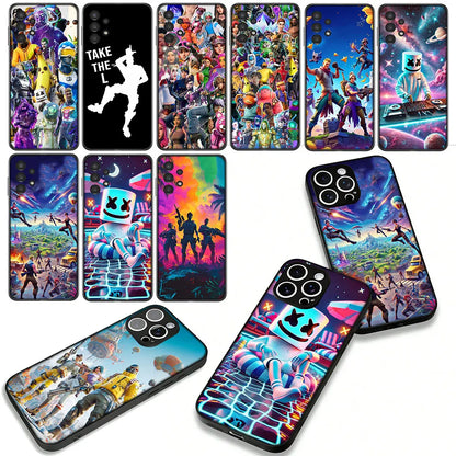 Ovitek z motivom igre F-ForTnites za Samsung Galaxy A07 A13 A12 A23 A42 A50 A51 A52 A53 A70 A71 A72 A21S A04 Note 20 9 8 10