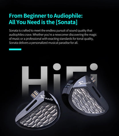 KZ Sonata 28BA Units Upgraded HIFI Headphones On-ear tunable balanced armour unit Wired gaming headphones