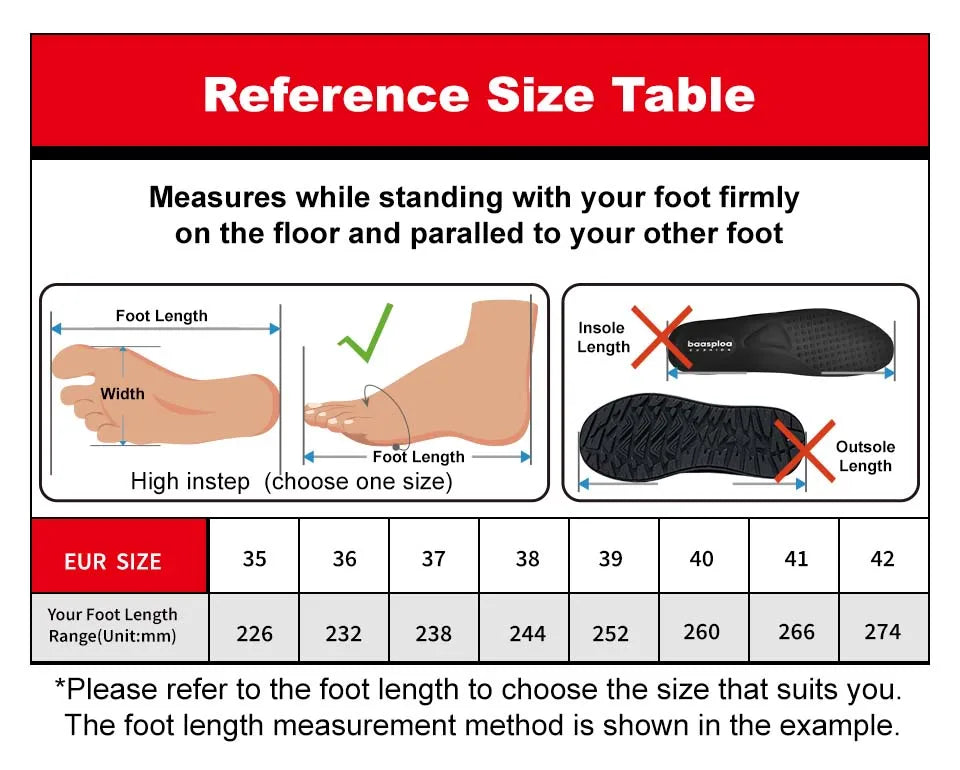 Baasploa Women Sports Shoes Outdoor Lightweight Breathable Jogging Sneakers Female Casual Mesh Anti-slip Lace Up Running Shoes
