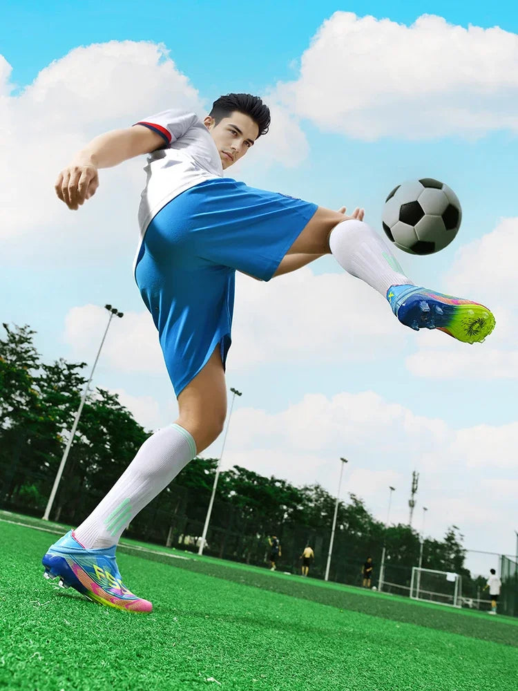 Chaussures de football professionnelles originales pour hommes, résistantes au gazon, chaussures de football décontractées de haute qualité pour hommes, chaussures de football pour entraînement rapide