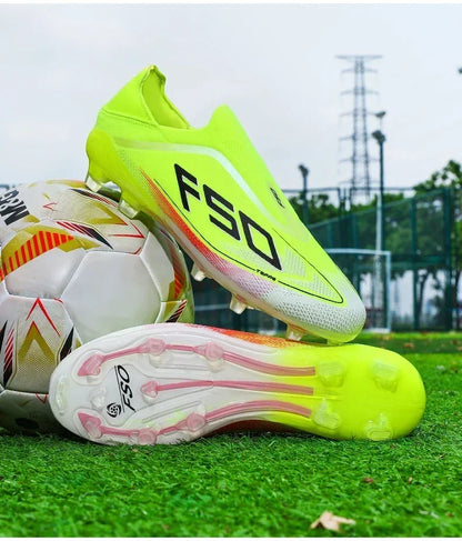 Nouvelles Chaussures de Football pour Hommes Antidérapantes, Crampons Garçons, Chaussures de Foot à Succès, Baskets de Match Extérieur sur Gazon, Haute Qualité, Montantes, Légères