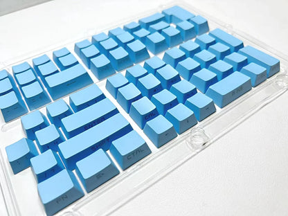 131 Tasten seitlich gravierte, hintergrundbeleuchtete Keycaps für mechanische Tastaturen mit Cherry MX Switches, OEM-Profil, ABS-Keycaps, individuelle Tastenkappen für DIY