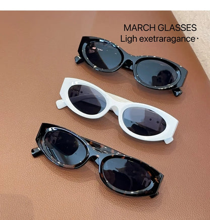 Moderne ovale solbriller til kvinder og mænd – trendy og cool solbriller til damer – Street Shot – retro – premium briller – Gafas De Sol – UV400