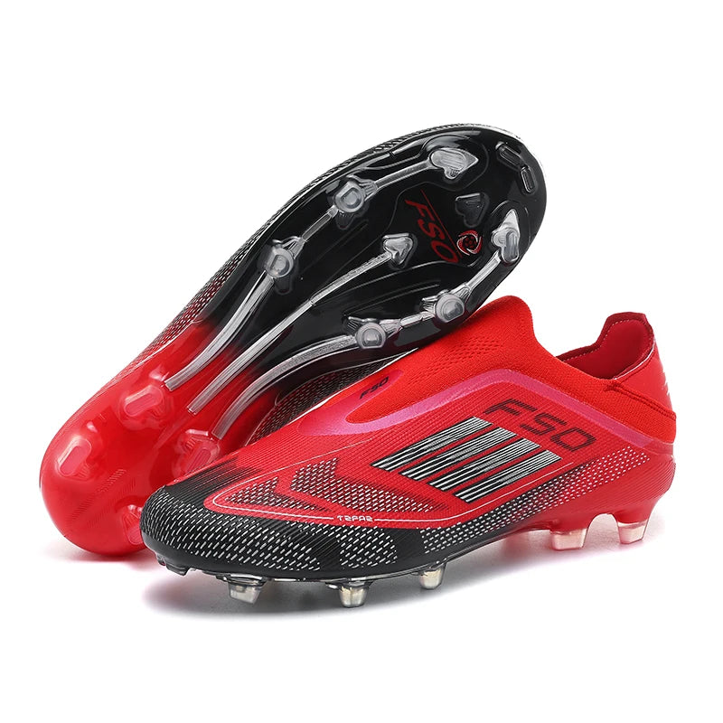 Chaussures de football pour hommes, crampons d'entraînement, chaussures de soccer FG ultralégères et respirantes, livraison directe, crampons longs pour matchs sportifs, baskets d'intérieur