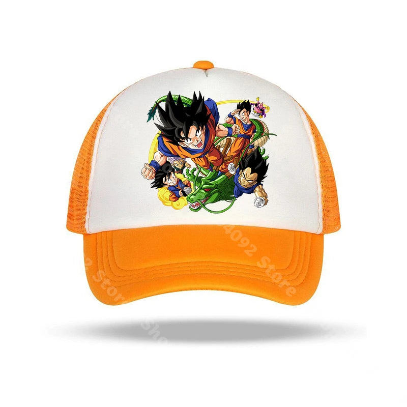 „Dragon Ball“ beisbolo kepurės su anime personažų atvaizdais, saulės kepurės vaikams ir suaugusiems, vasarinės, kvėpuojančios, kasdienio stiliaus kepurės, reguliuojamos kepurės su snapeliu, dovanos