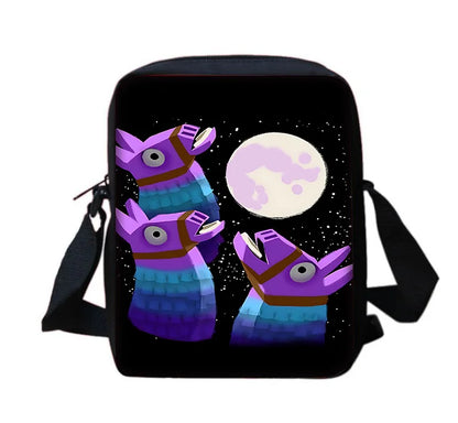 Beliebter FortniteS Schulrucksack für Kinder mit Umhängetasche und Federtaschen – Schultaschen für Jungen und Mädchen, ideales Geschenk