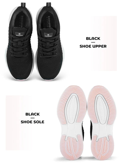 Baasploa Women Sport Shoes Comfort Lightweight Running Shoes for Women Mesh Breathable Casual Sneakers White Walking Sneakers