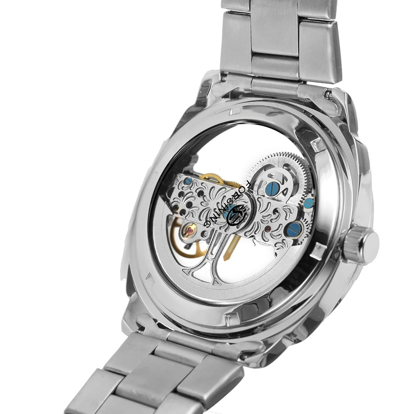 2024 Top Brand Luxury Stainless Steel Skeleton Tourbillon Automatic Movement Men's Watch Mechanical Waterproof Luminous Wrist Clock
