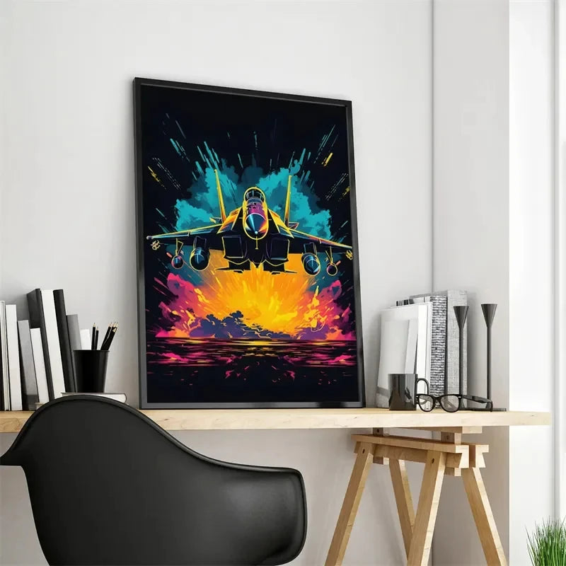 Póster Néon de Personagem de Videojogo com Gamepad, Auscultadores, Futebol e Basquetebol em Tela — Arte de Parede para Decoração de Quarto Gaming