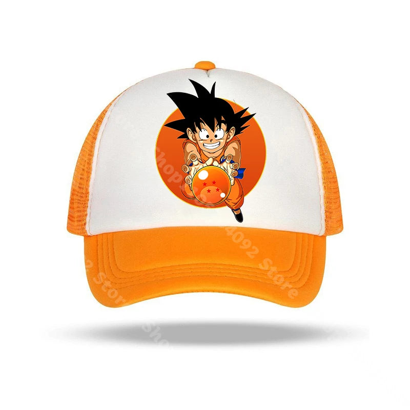 „Dragon Ball“ beisbolo kepurės su anime personažų atvaizdais, saulės kepurės vaikams ir suaugusiems, vasarinės, kvėpuojančios, kasdienio stiliaus kepurės, reguliuojamos kepurės su snapeliu, dovanos