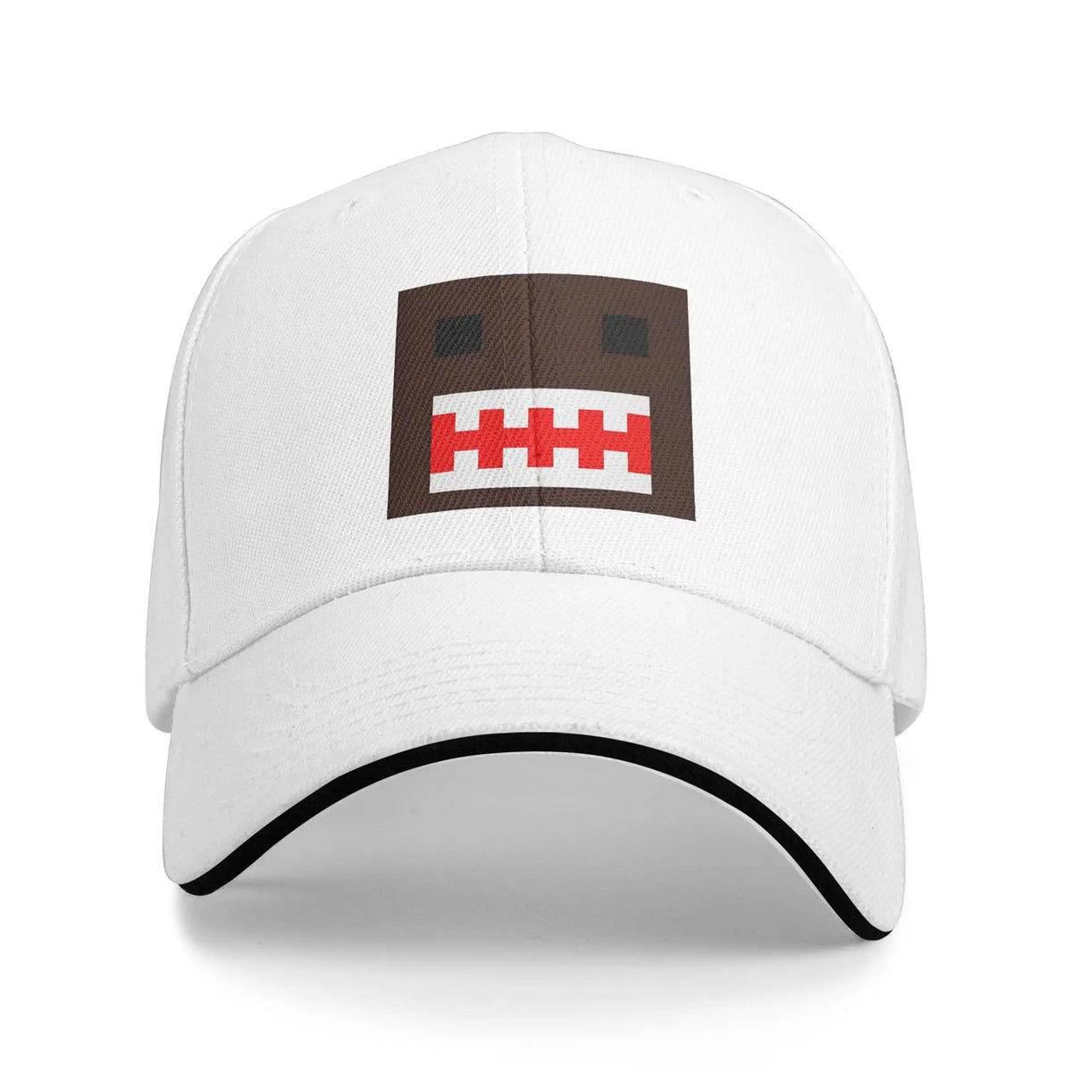 „PIXEL Domo Kun“ lėlės veido stiliaus kepurės vyrams ir moterims: hip-hopo, beisbolo stiliaus, mielos, juokingos, reguliuojamos, žvejybos, visų metų kepurės