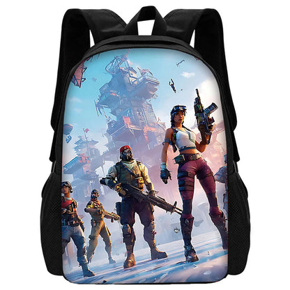 Trendiger Gaming-Schulrucksack für Kinder mit Lunchbags, Design-F-FortniteS Federmäppchen, Schultaschen für Jungen und Mädchen, ideales Geschenk