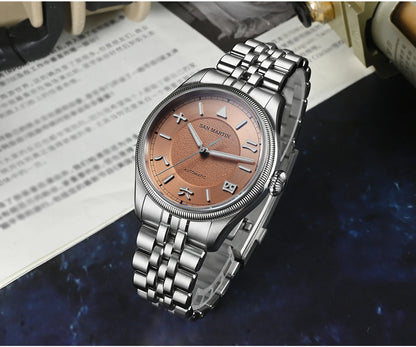 San Martin 39.5mm Men Pilot Watch YN55 Automatic Mechanical Aviation Watches Chinese Style Original Design SN0033 Field Watch