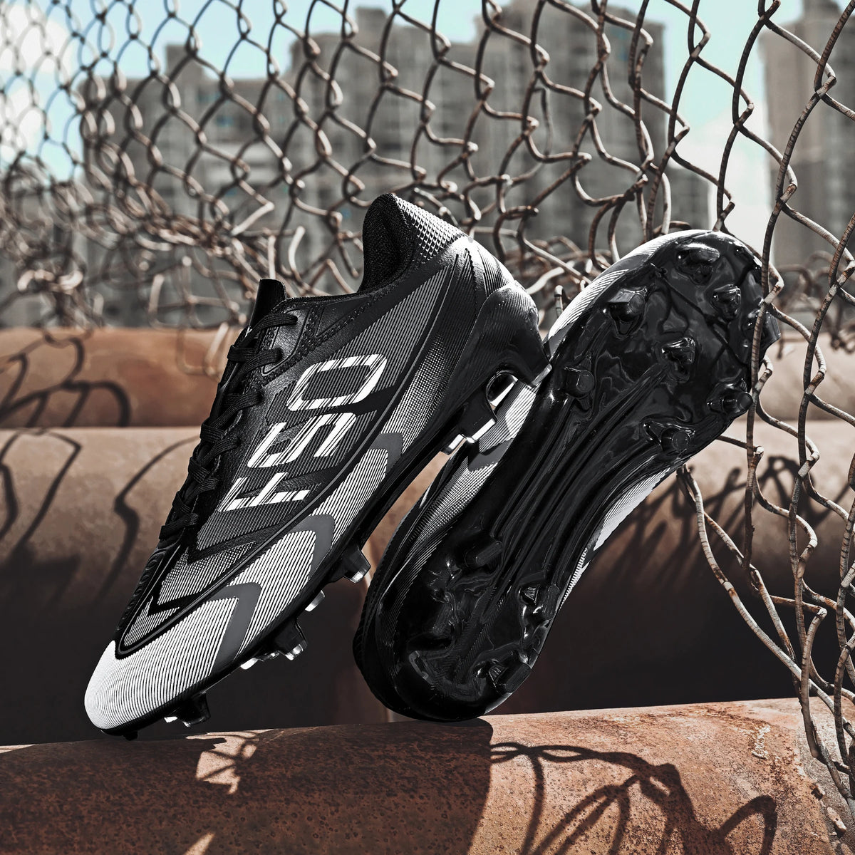 Chaussures de football pour hommes, crampons AG FG pour terrains durs, amortissement des chocs, confort, résistance à l'usure, idéales pour les matchs sur gazon naturel.