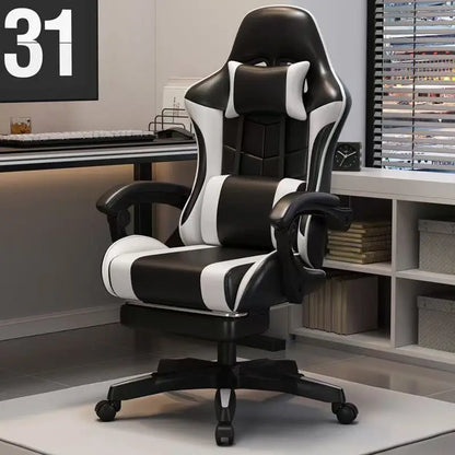 Chaise de jeu ergonomique pour ordinateur à domicile, chaise rotative pour diffusion en direct de célébrités d'Internet, chaise inclinable pour sédentarité à domicile