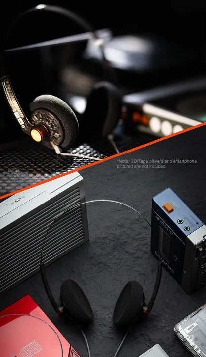 MOONDROP OLD FASHIONED On-Ear Headphone 40mm large dynamic driver 0.78-2pin 3.5mm Plug