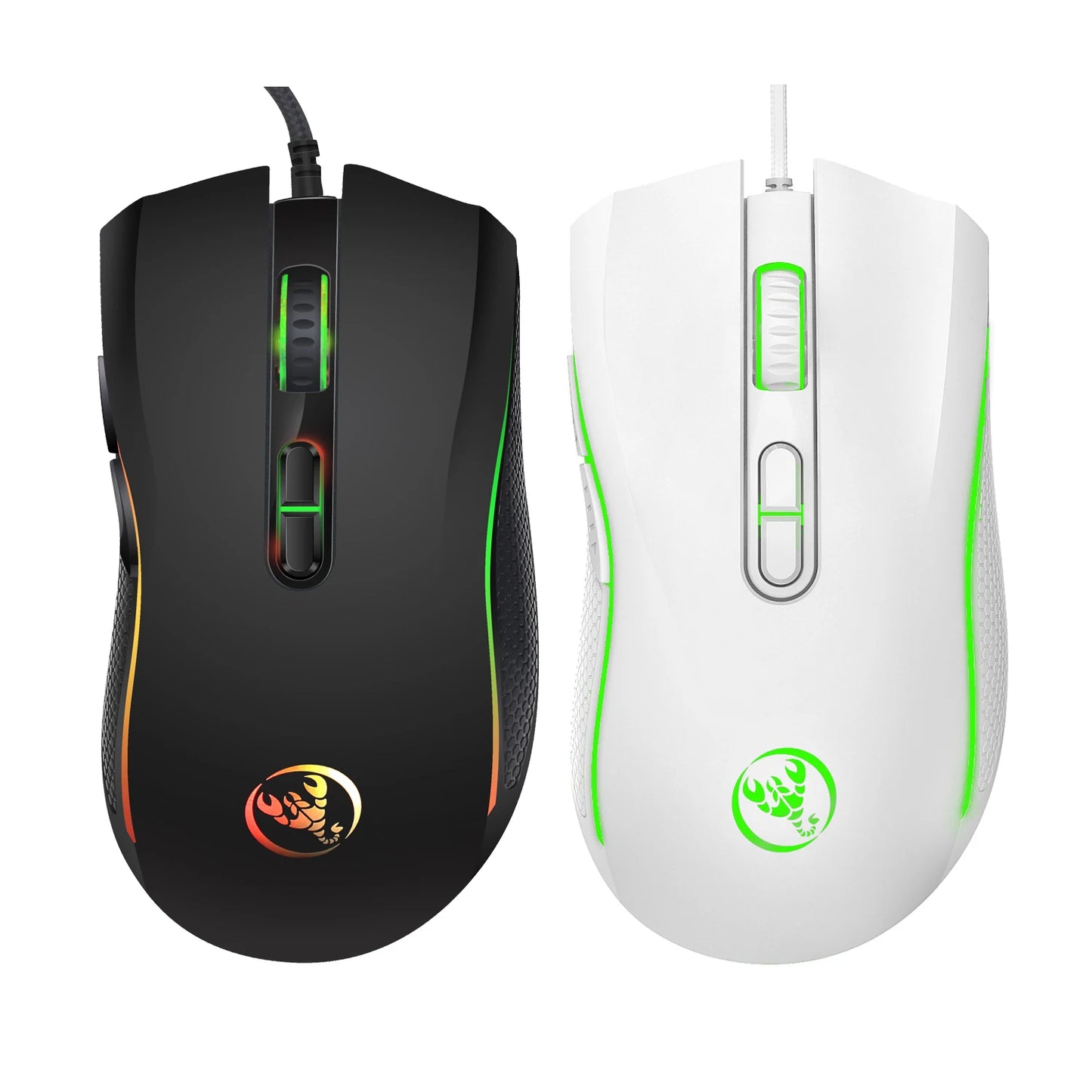 Popular Choice HXSJ A869 Optical Ergonomic RGB ABS 4-level Resolution Adjustment Wired Gaming Mouse for Laptop and PC