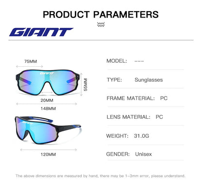 GIANT Cycling Glasses men and women UV400 Anti Fog HD REVO Lenses CE/ANSI Certified Cateye Design MTB/Road Bike