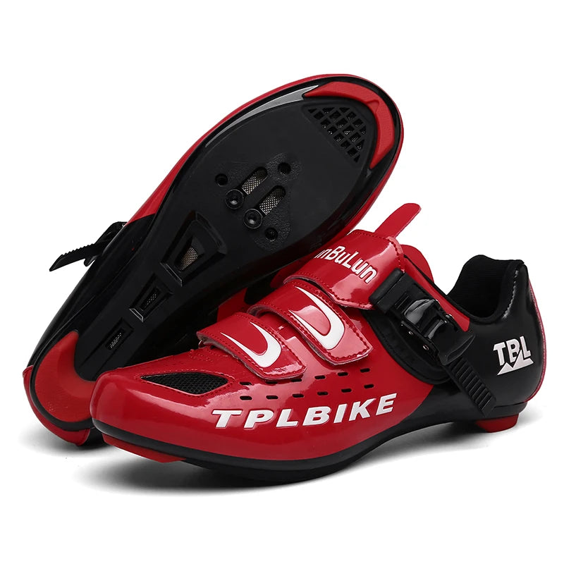 New Men’s and Women’s Bicycle Shoes Outdoor Cycling Shoes with Three Functional Soles Professional Training Shoes