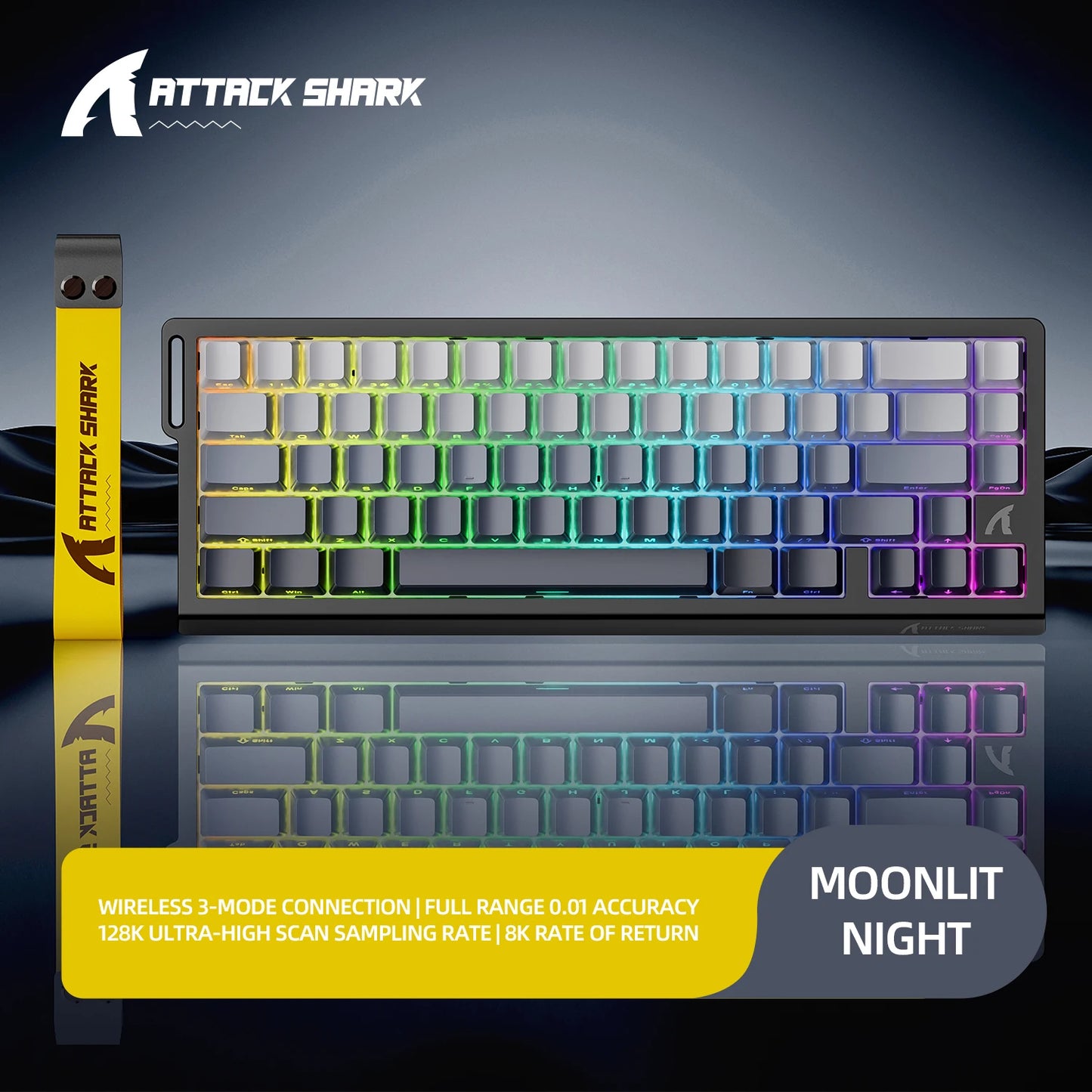 Magnetic Gaming Keyboard ATTACK SHARK X68HE X68PRO HE and FREEWOLF F68 Wired F68Pro Wireless for Pro Gaming 0.01mm Rapid Trigger