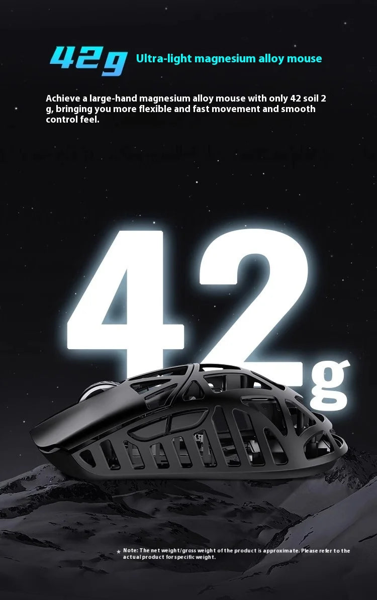 WLmouse Beast X Max Wireless Mouse PAW3950HS Sensor Magnesium Alloy 8K FPS Gaming Mouse Lightweight Gaming Accessories Customize