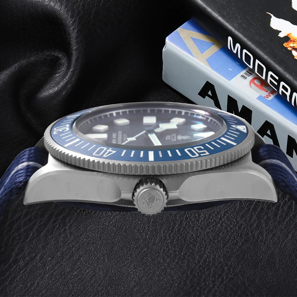 Tactical Frog FXD V4 Mechanische Uhr NH35 Automatikwerk Titan-Herrenuhr 200m wasserdicht Saphirglas Leuchtzeiger 42mm Uhr