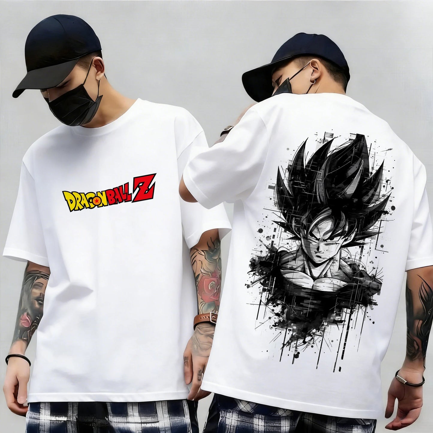 Dragon Ball Z Print Short Sleeve Cotton T-Shirt Son Goku Vegeta Men Women Clothes Harajuku Y2k Tee Vintage Summer Streetwear