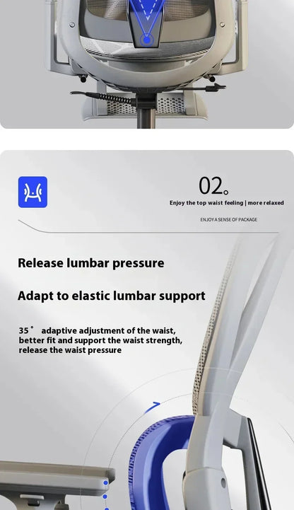Office Chair Gaming Desk Ergonomic Computer Adjustable Armrests 3D Headrest Chair Lift Chair Back Can Tilt Back with Foo Pedals