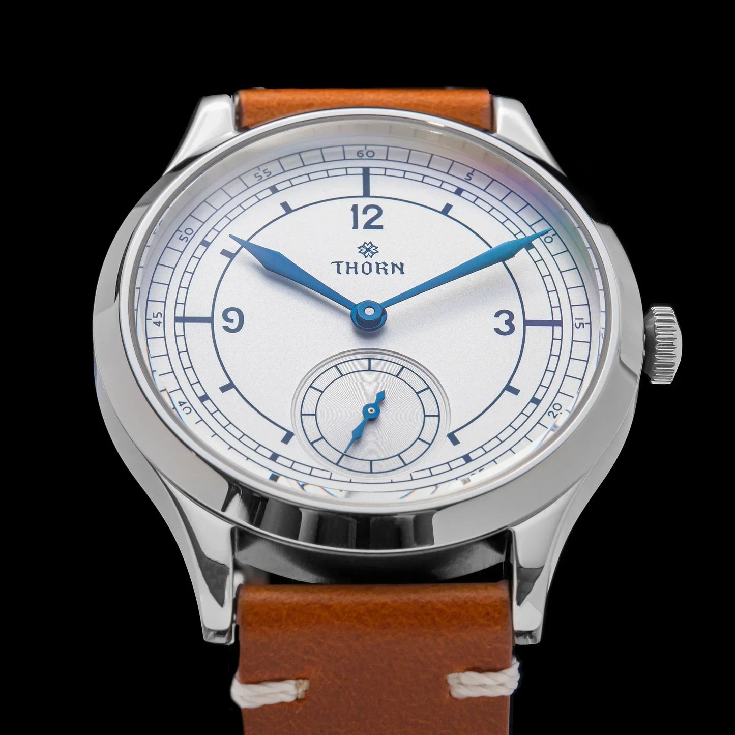 THORN T001 Quartz Watch 316L Stainless Steel Sapphire Crystal Waterproof Grilled Blue Hands Fashion Business Men WomenWatch