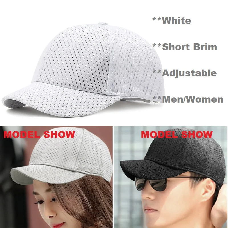 Big Head Plus Size Summer Mesh Baseball Cap for Men Women Trucker Breathable Hat Adjustable for Outdoor Sports Running