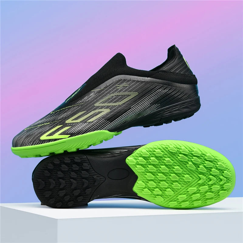 New Men's Football Boots Turf Comfortable Ultralight Soccer Shoes Non-Slip Sport FG Grass Cleats Futsal Indoor Adult Non-Slip