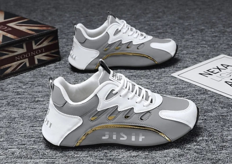 Chaussures d'été respirantes pour hommes, baskets de course légères Anti-odeur, chaussures vulcanisées à lacets, polyvalentes 39-47, nouvelle collection